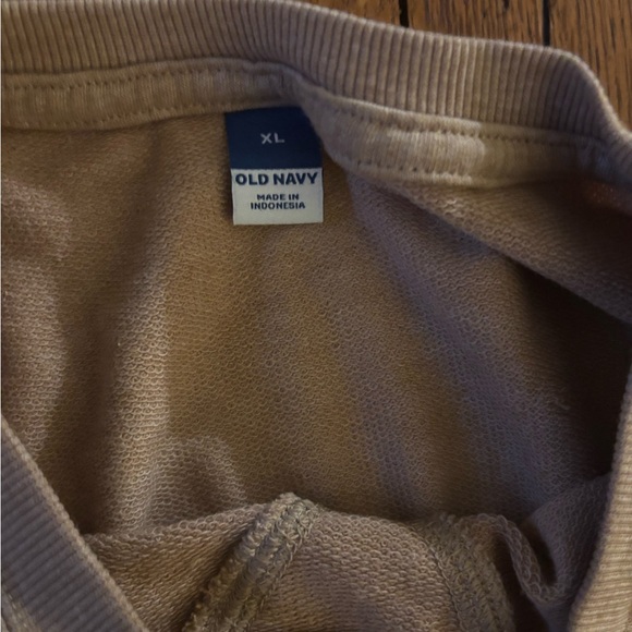 Old Navy | Tan Beige Long Sleeve Tunic Sweatshirt Dress Size XL - Picture 2 of 2